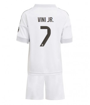 Billiga Real Madrid Vinicius Junior #7 Hemmatröja Barn 2025-26 Kortärmad (+ Korta byxor)